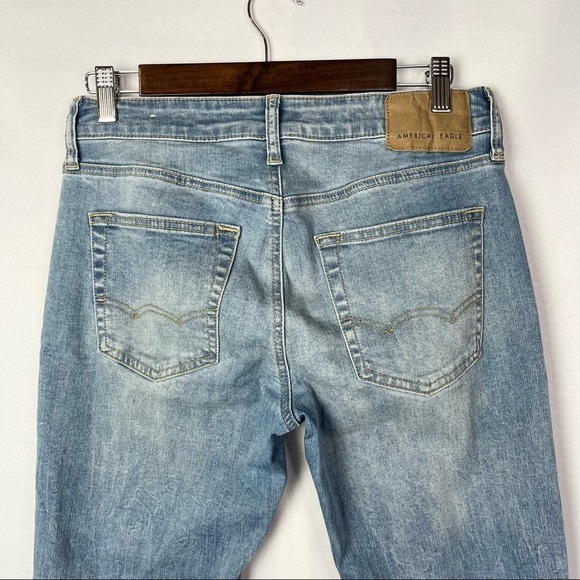 American Eagle AEO Light Distressed Slim Fit Jeans 29 X 30 - Picture 4 of 4